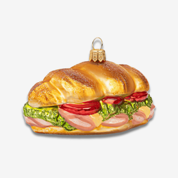 Croissant Sandwich Ornament