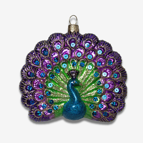 Peacock Tail Open Ornament