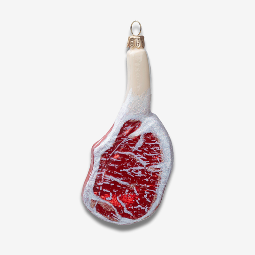 Raw Beef Tomahawk Steak Ornament