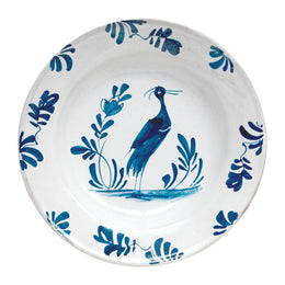 Lambeth Standing Heron Soup Plate