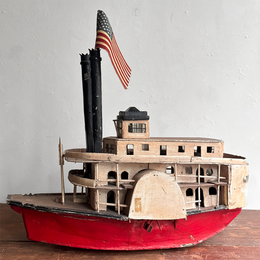 Antique American  River Boat Model