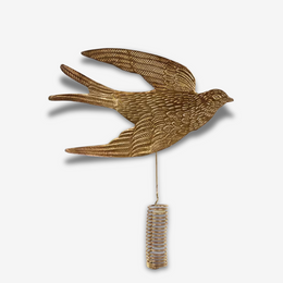 Large Gilded Swallow Tree Topper