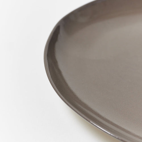 Davistudio Porcelain Saucer in Charcoal