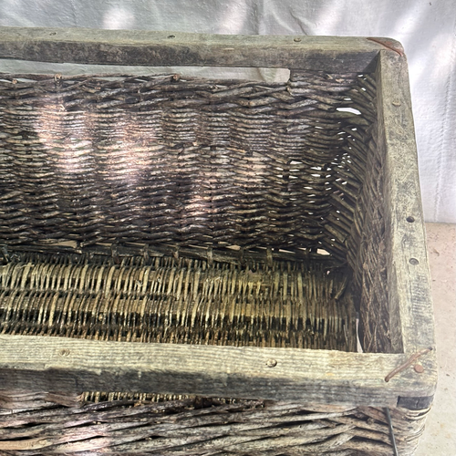 Antique Woven French Grape Basket (#2)