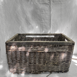 Antique Woven French Grape Basket (#2)