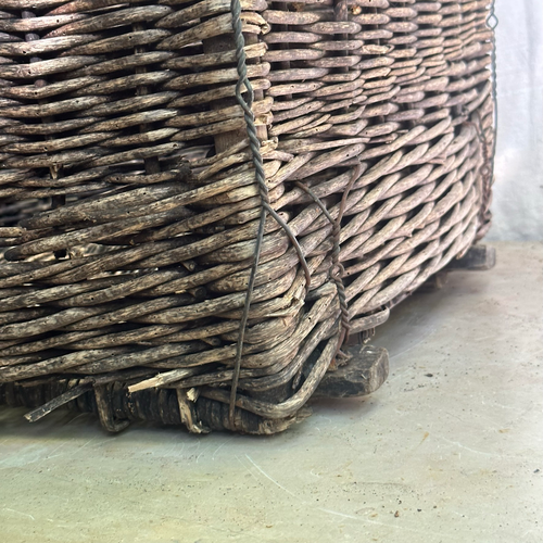 Antique Woven French Grape Basket (#2)