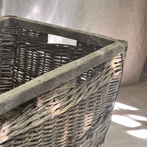 Antique Woven French Grape Basket (#2)