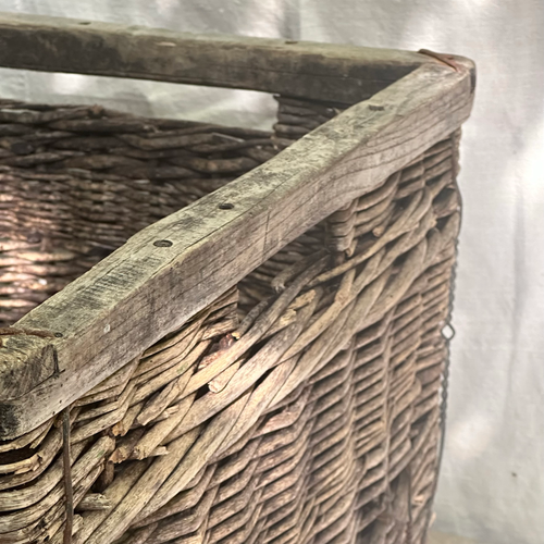 Antique Woven French Grape Basket (#2)