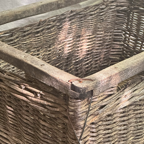 Antique Woven French Grape Basket (#2)