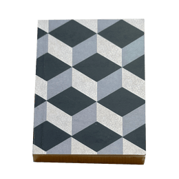 Small Geometric Notebook in Gray