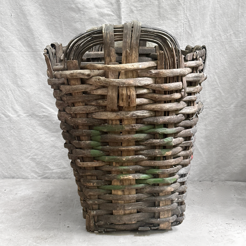 19th Century Portuguese Large Woven Harvest Basket (#1)