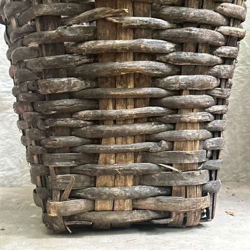 19th Century Portuguese Large Woven Harvest Basket (#1)