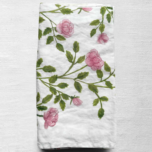 Summerill & Bishop Le Jardin des Roses Linen Napkin Set of 6