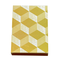 Small Geometric Notebook in Yellow