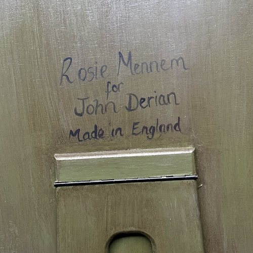 Handpainted English Fire Screen by Rosie Mennem