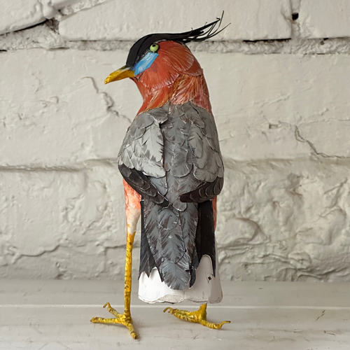 Papier-Mâché Mainat Bird (#3)