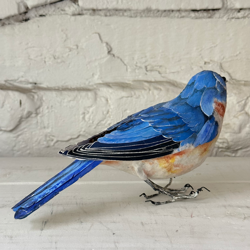 Papier-Mâché Bluebird (#13)