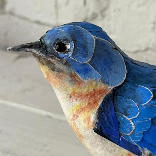 Papier-Mâché Bluebird (#13)