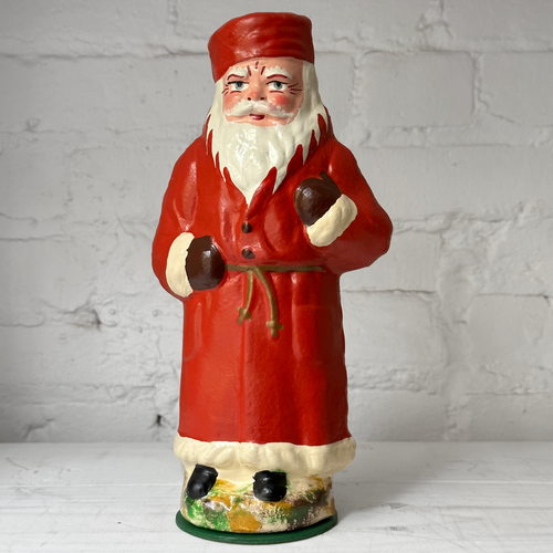 Nostalgic Papier-Mâché Santa Candy Box