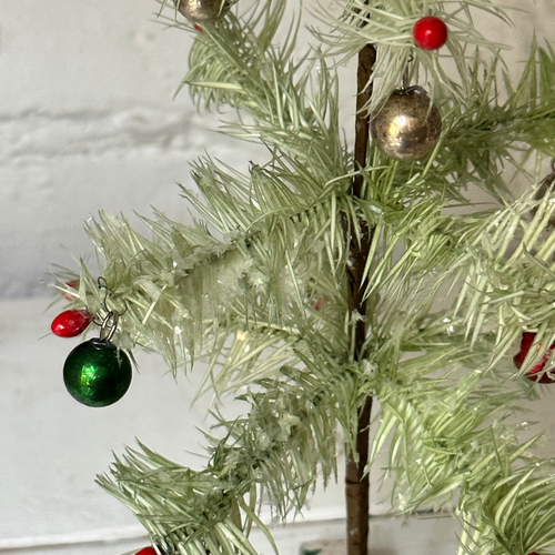 Nostalgic Small Decorated Tree on Stand