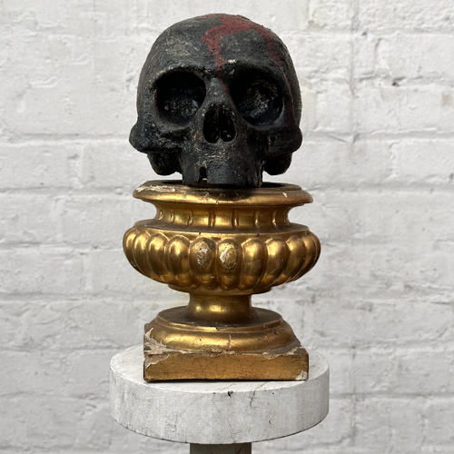 Antique Carved Austrian Skull