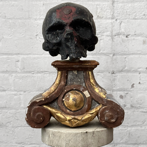 Antique Carved Austrian Skull