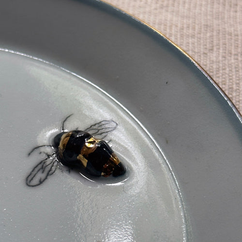 Two Beetles, Lady Bug & Bee Bug Plate (BC196)