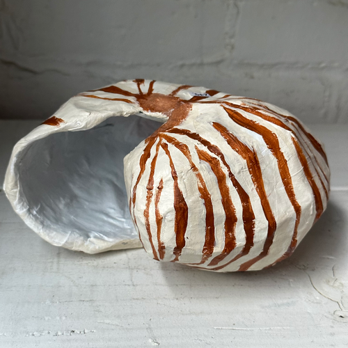 Papier-Mâché Nautilus Shell