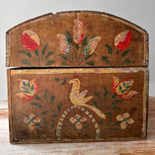 18th Century French Painted Trunk