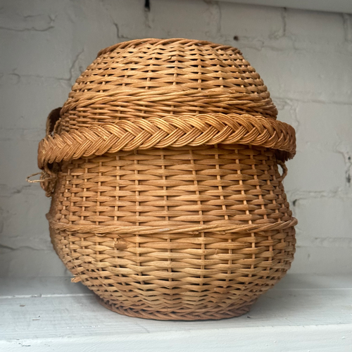 19th-Century French Market Basket (#5)