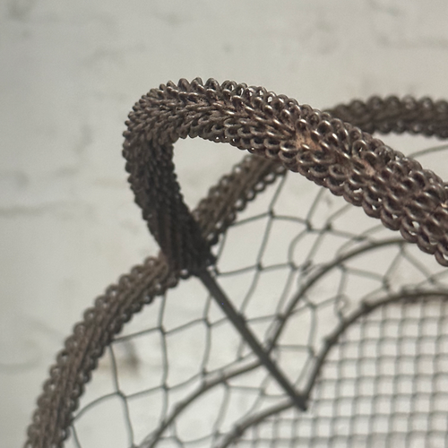 19th-Century French Wire Heart Basket