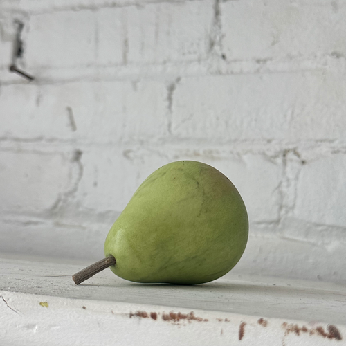 Carrara Marble Green Seckle Pear