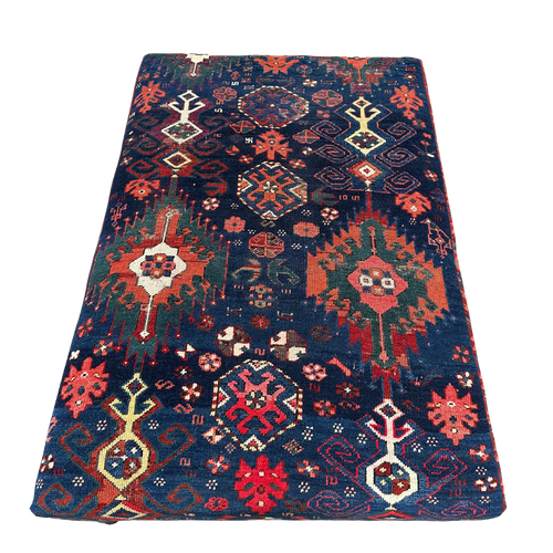 19th Century Kabu Rug Ottoman