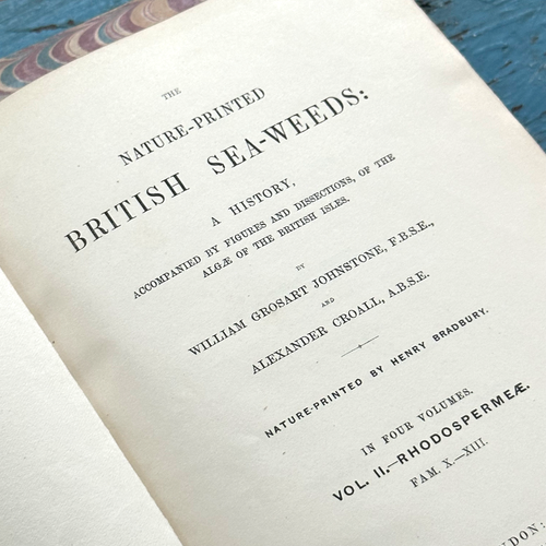 Antique 4-Volume Set: British Seaweeds by Henry Bradbury (1859)