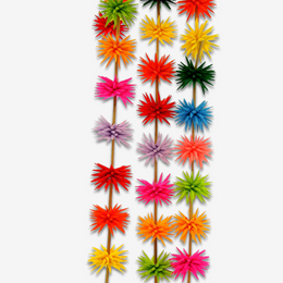 Paper Multi-Color Starburst Garland