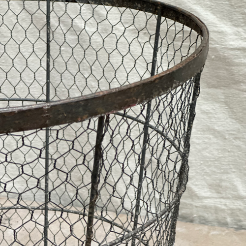 Vintage Industrial Wire Basket