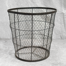 Vintage Industrial Wire Basket