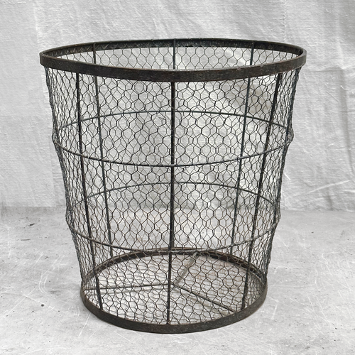 Vintage Industrial Wire Basket