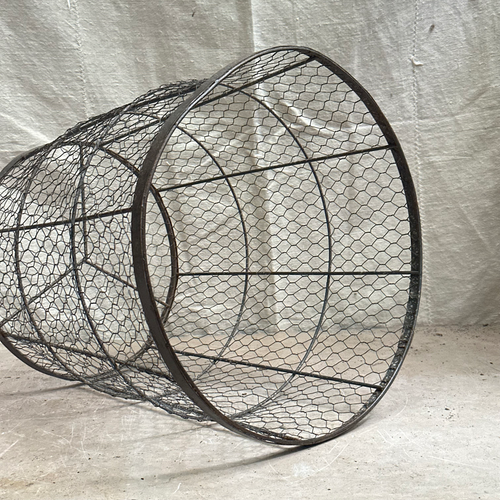 Vintage Industrial Wire Basket