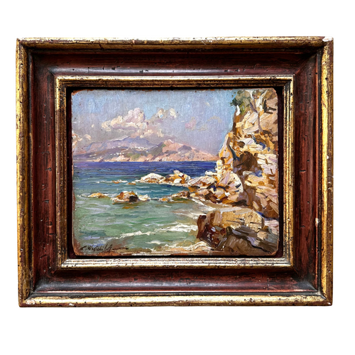 Mid 20th Century Seascape Painting by Constantin Weschiloff