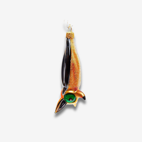 Orange & Black Hanging Bat Ornament