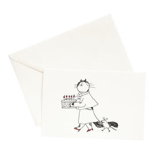 Grace Coddington "Cat's Age" Card & Envelope