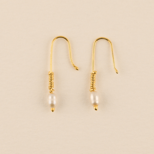 Baby Lure Earrings in Pearl