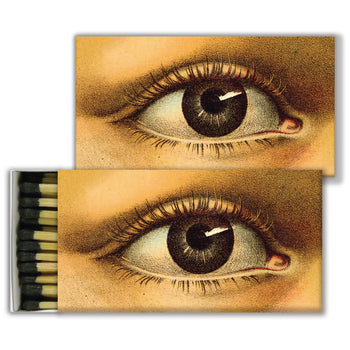 Eye four inch matchbox with fifty sticks