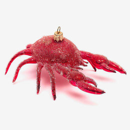 Beaded Red Crab Ornament