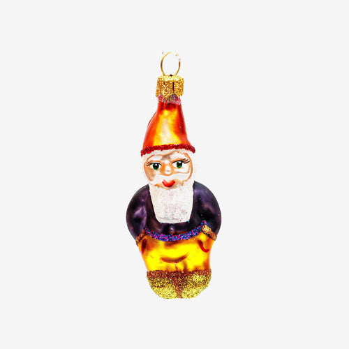 Gnome with Orange Hat Ornament