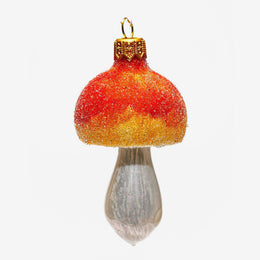 Orange Mushroom Ornament