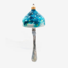 Blue Mushroom Ornament