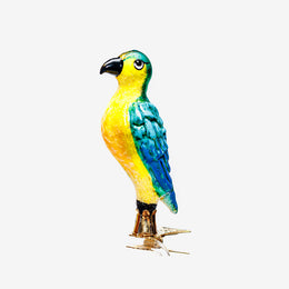 Yellow & Turquoise Bird Clip-On Ornament