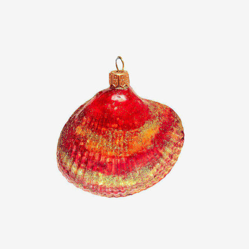 Orange & Gold Sea Shell Ornament